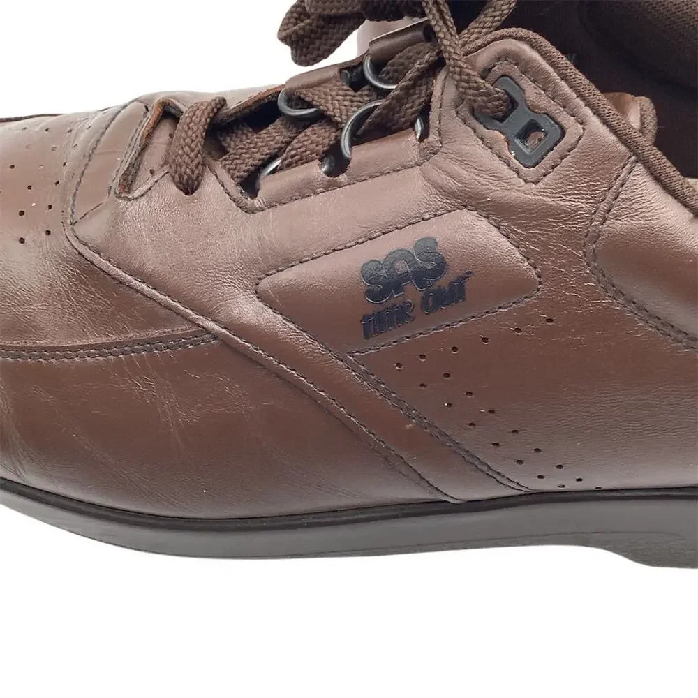 SAS Men's Time Out Walking Shoes Brown Size 13.5‎ Casual Sneaker